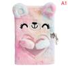 Cute Bear Notebook With Lock Kawaii Diary A5 Agenda Planner Organizer Sketchbook