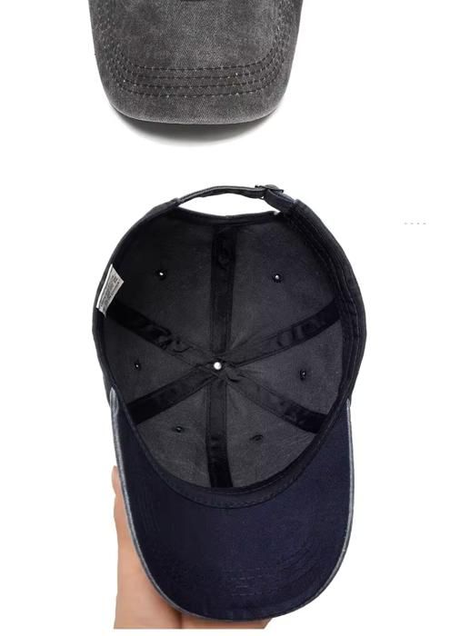 Casquette vintage délavé pour homme et femme - bleu clair