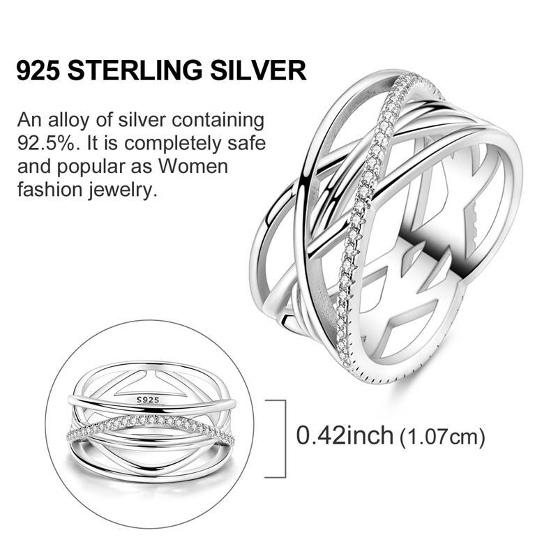 Original Rings 925 Silver Simple Sparkling Heart Bow Dragon Firefly Star Moon Ring for Women Girls Wedding Jewelry Gift