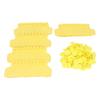 100 PCS Cattle Ear Tag Polyurethane Yellow Blank Livestock Identification Ear Tags for Cattle Cow