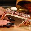 Чехол для iPhone 7, змеиная рамка со стразами и бриллиантами, 7 plus 5 5S SE 6 6S, металлическая задняя крышка