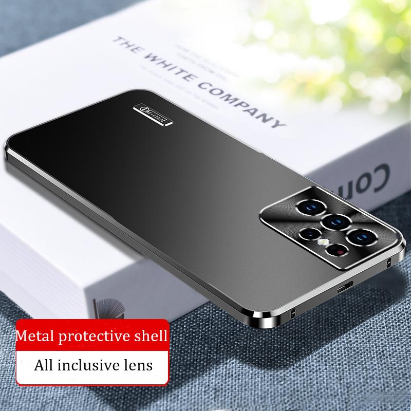 Для Samsung Galaxy S22 S24 S25 S26 Ultra Чехол Металлическая Магнитная Оболочка Встроенная Защита Линзы Титановый Сплав Ультратонкая Задняя Крышка