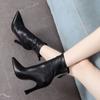 Winter 2024 New In Fashion Ladies Mid Calf Shoes Comfortable and Elegant Spring Y2k Large Size Warm Sale Women's Half High Boots