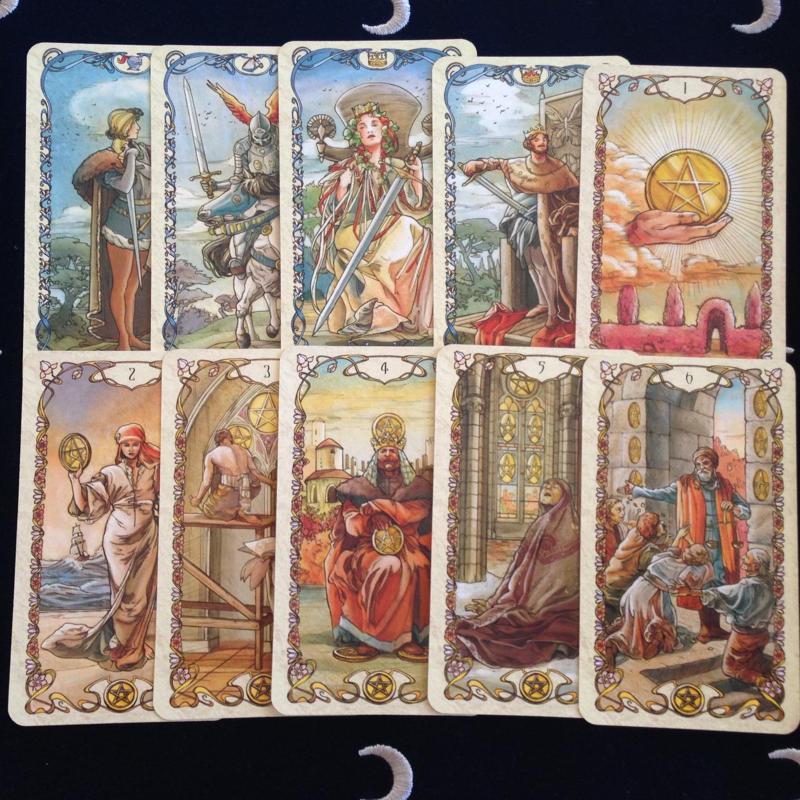 Mucha Tarot Cards English Version Board Game Card