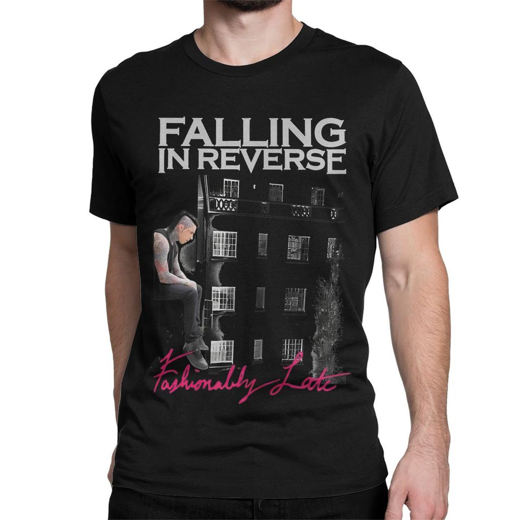 Falling In Reverse The Death Футболки для мужчин женщин из чистого хлопка повседневная футболка футболка с рок-музыкой одежда с коротким рукавом