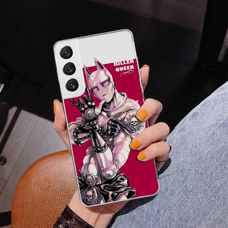 Чехол для телефона JoJo Killer Queen для Samsung Galaxy S26 S25 Edge S23 S24 Ultra S22 Plus S21 S20 FE Уникальный чехол Мягкий чехол Gal