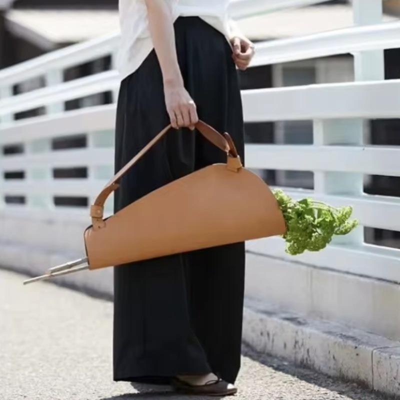 Hanging Flower Bouquet Bag with Non-slip Handle Durable Canvas Floral Carrier for Flower Shop Retail Supply Use