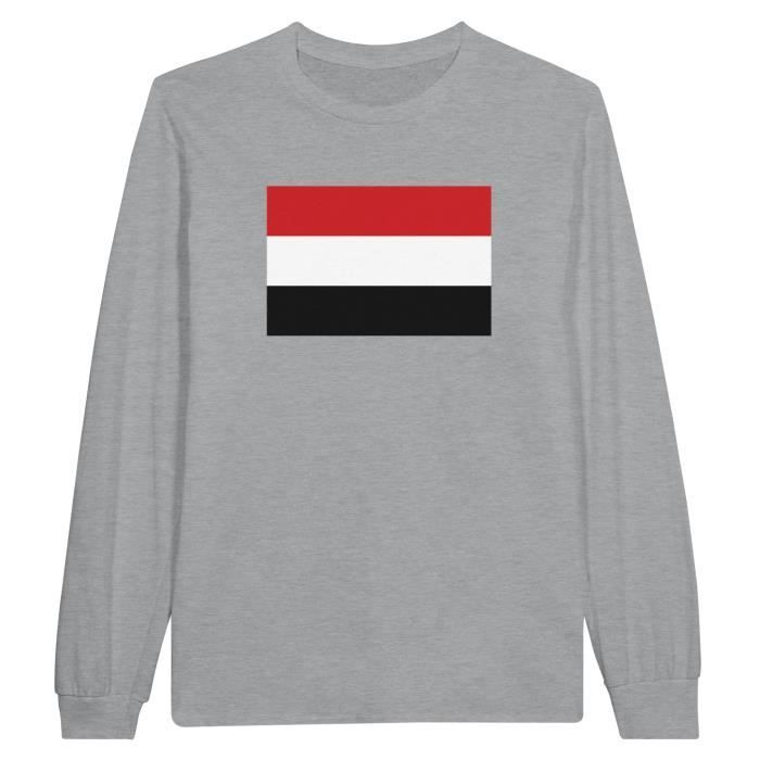 T-shirt à manches longues - PIXELFORMA - Drapeau du Kenya - Gris - Regular - Adulte