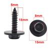 100pcs Car Tapping Screw Bolt Body Fender Liner Bumper Cover Hood Retainer Clips