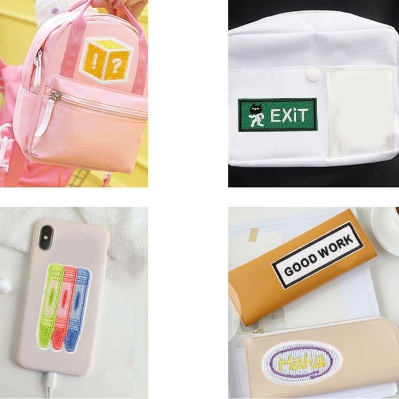 8 Pcs Sew On/Iron On Patches Camera Embroidered Patches Tennis Racket Sewing Patches Applique for Backpacks Decorations