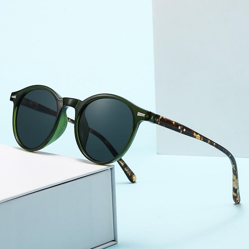 Солнцезащитные очки овальной формы из ацетата класса люкс для женщин Новые модные солнцезащитные очки Ретро круглые модные очки Очки для защиты от ультрафиолета UV400