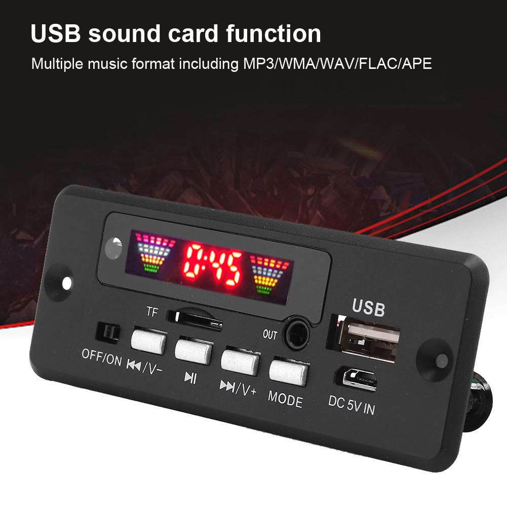 Модуль платы декодера аудио MP3 Bluetooth 5.0 с аксессуаром для динамика дистанционного управления
