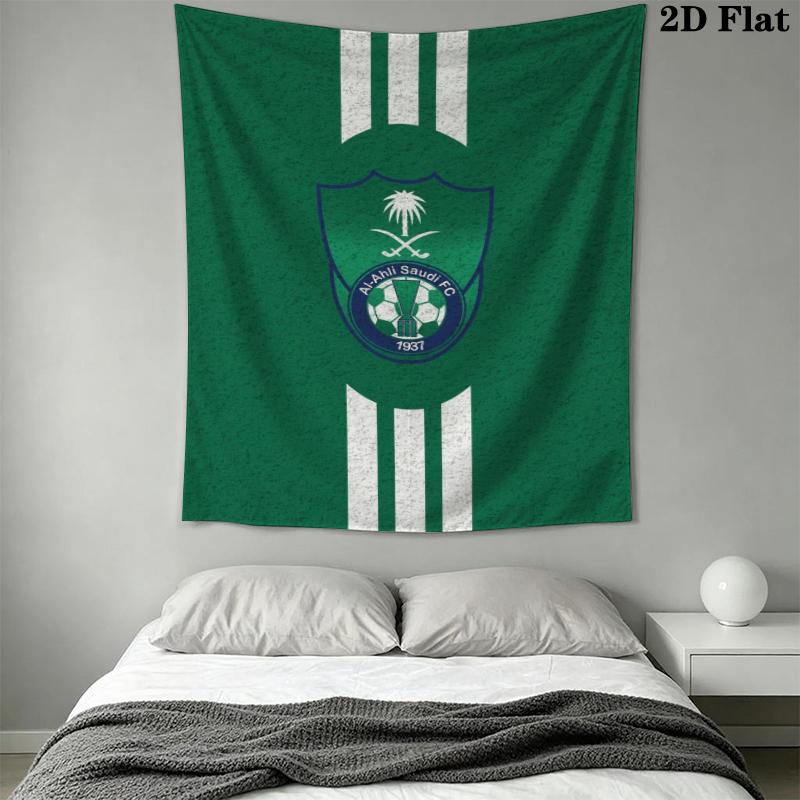 Al Ahli Wall Tapestry Aesthetic Wall Hanging Printed Fabric Blanket Decorative Tapestries for Bedroom Living Room Home Decor