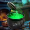 Halloween Decorations Indoor - Cauldron Halloween Decor With Magic Floating Potion Bottles And Diffuser - Party Decoration