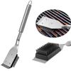 Steel Wire BBQ Grill Brush Stainless Steel Strong Cleaning Brush  BBQ Accessories