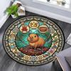 Royal Capybara Kingdom Round Area Rug Under Office Chairs Bedroom Living Room Home Decor