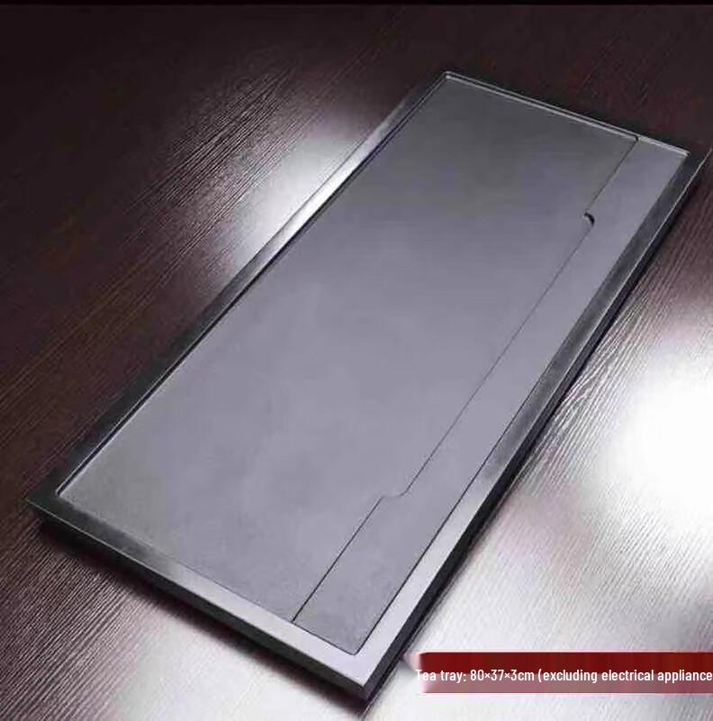 Натуральный поднос для чая из черного золотого камня