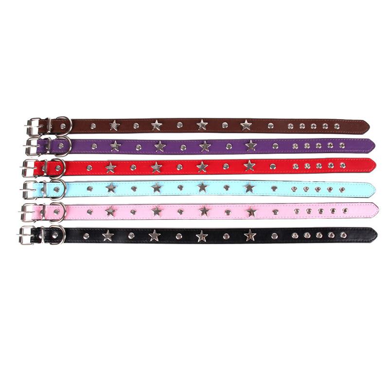 Прочный регулируемый полиуретановый ошейник для собак, декорированный металлом