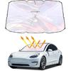 Helloleiboo Car Windshield Sun Shade UV Rays And Heat Sun Visor Protector Foldable Reflector Windshields Umbrella