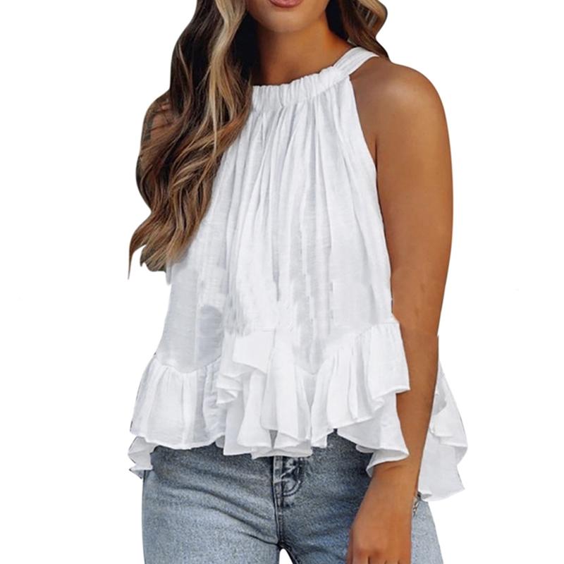 Летний женский топ с принтом и воротником, сексуальный, удобный, на шнуровке