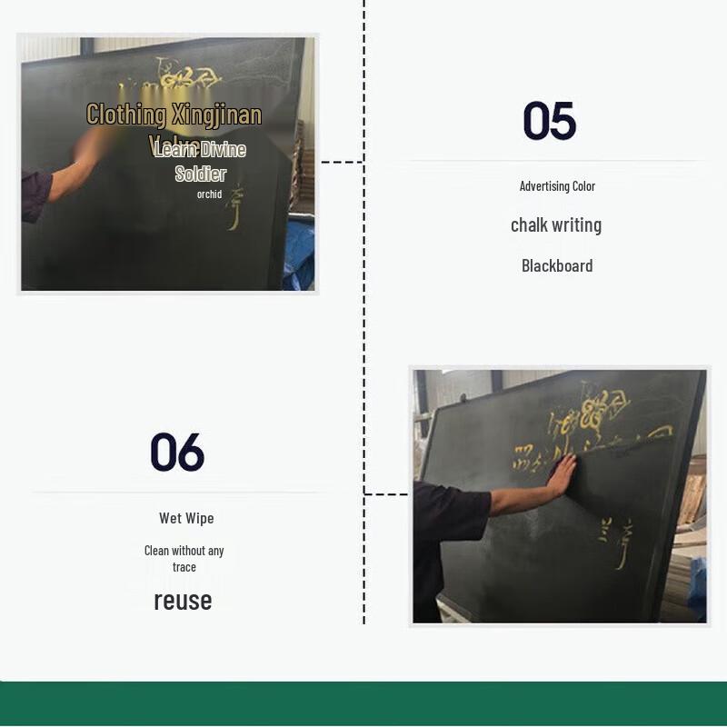 BLINST Stainless Steel Frame for 2.4x1.2m Wooden Blackboard