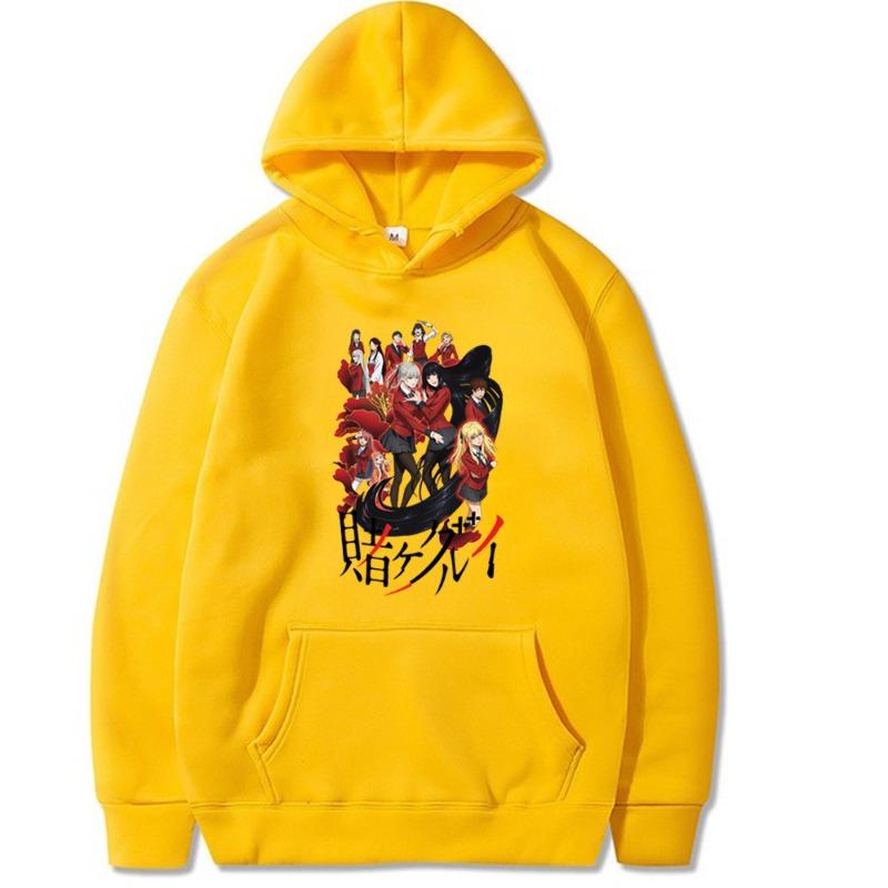 Юмеко Джабами Какегуруи Твин Японская Анимация Мужская Толстовка Унисекс Пуловер Мужской Винтажная Толстовка с Графикой Топы Одежда