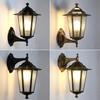 European Retro Waterproof LED Hexagonal Wall Lamp - Antique Bronze & Black for Outdoor Decoration