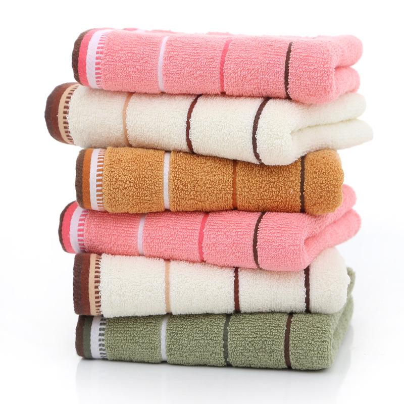 Custom Embroidery Cotton Face Wash Towel for Home Use and Supermarket Promotions