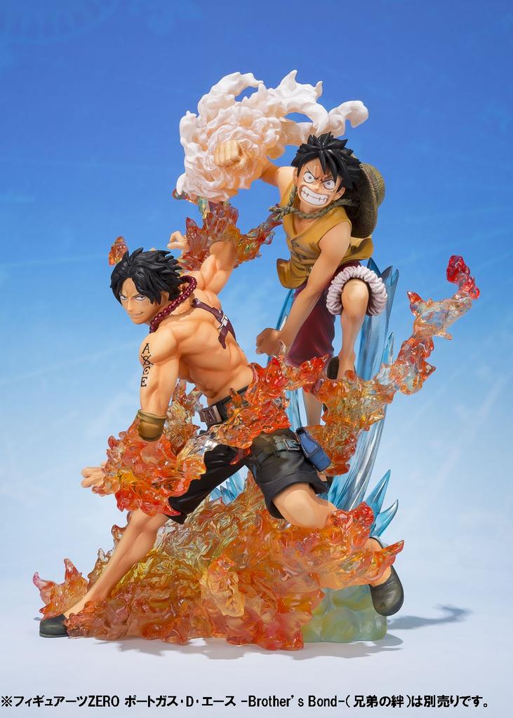 TAMASHII NATIONS Figuarts ZERO ONE PIECE Monkey Luffy Приблизительно 190 мм окрашенная готовая фигурка D. -Brother's Bond- ПВХ и АБС