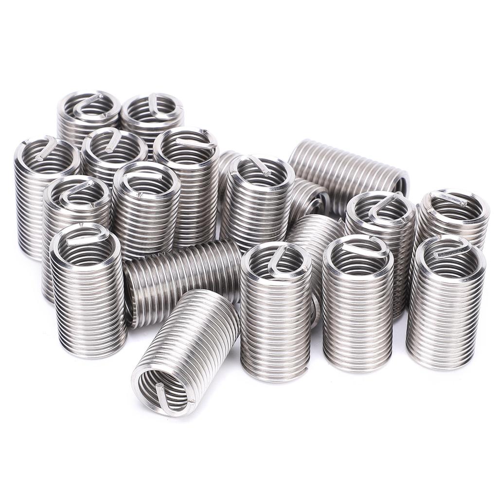 20Pcs Thread Inserts Male Female Reducing Nut Repair Tool Stainless Steel Fastener M14x23D