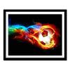 5D DIY Diamond Painting Soccer Cross Stitch Kits Full Drill Round Diamond Embroidery Football Decor