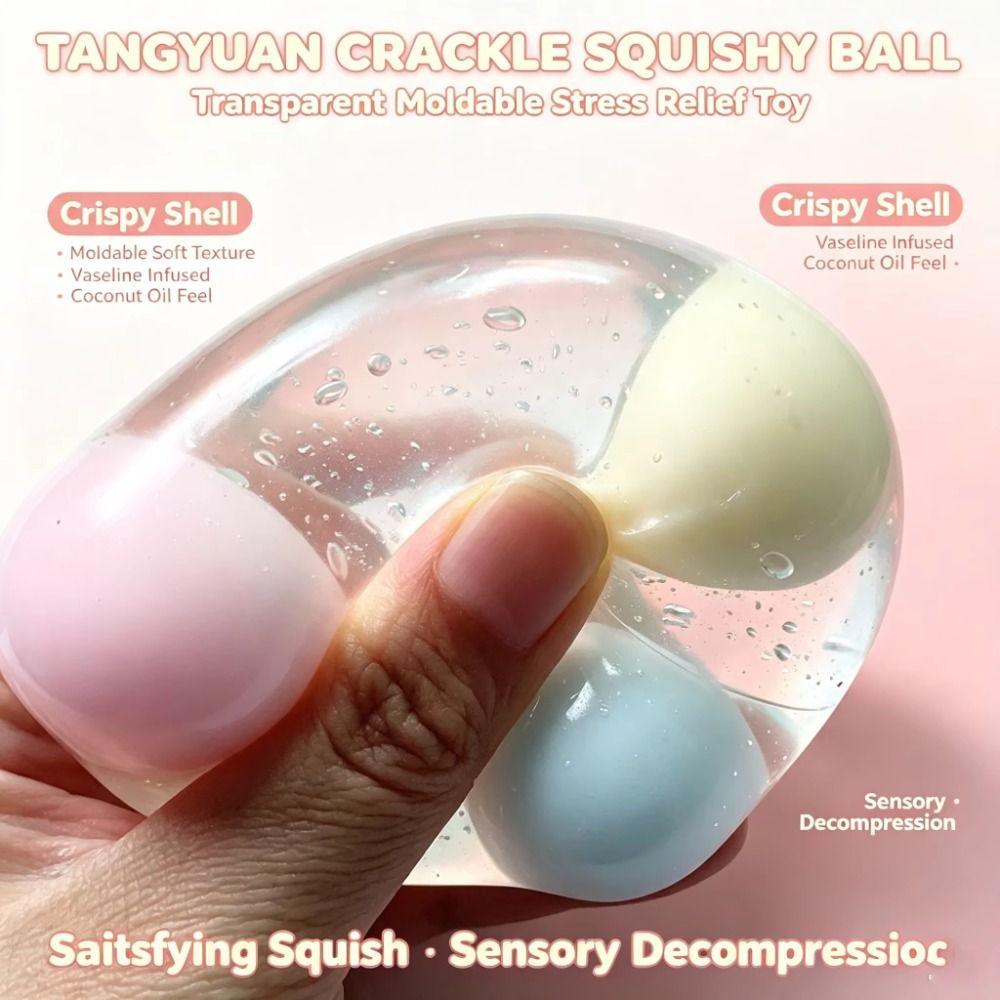Rice Balls Sensory Dumpling Squishy Handmade Fidget Squeeze Bag Crispy Handmade Ball Kids Adults