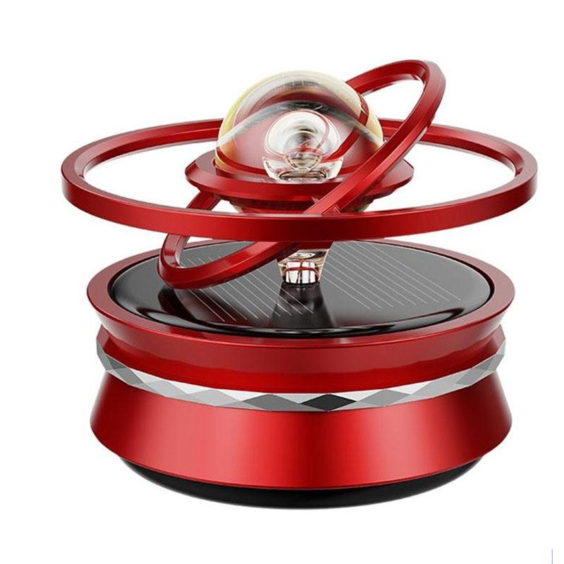 Автомобильный парфюм, аромат, автоматическое вращение, воздушная авто ароматерапия, чистый алюминиевый сплав, солнечная вращающаяся подвеска, планета, автомобильные аксессуары