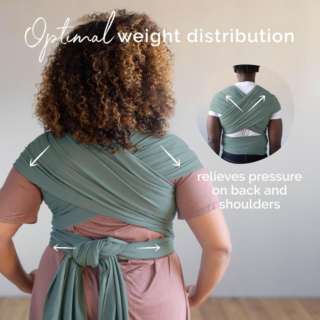 Слинг-переноска Boba Wrap Baby Carrier Японский [Официальный дистрибьютор] (Зеленый шалфей)