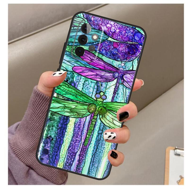 Роскошный чехол-стрекоза для Samsung Galaxy A56 A16 A26 A36 A06 A52 A53 A33 A13 A34 A54 A14 A15 A35 A55 A22 A32