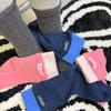 Носки в стиле Color Block (3 цвета) Основные носки с логотипом, модные, средней длины, для повседневной носки, студенческие
