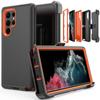 Hybrid Heavy Duty Armor Stand Case for Samsung Galaxy S23 S22 S21 S20 S24 Ultra S10 S8 S9 Plus Note20 10 Otter Case Box Shockproof Belt Clip Box Case