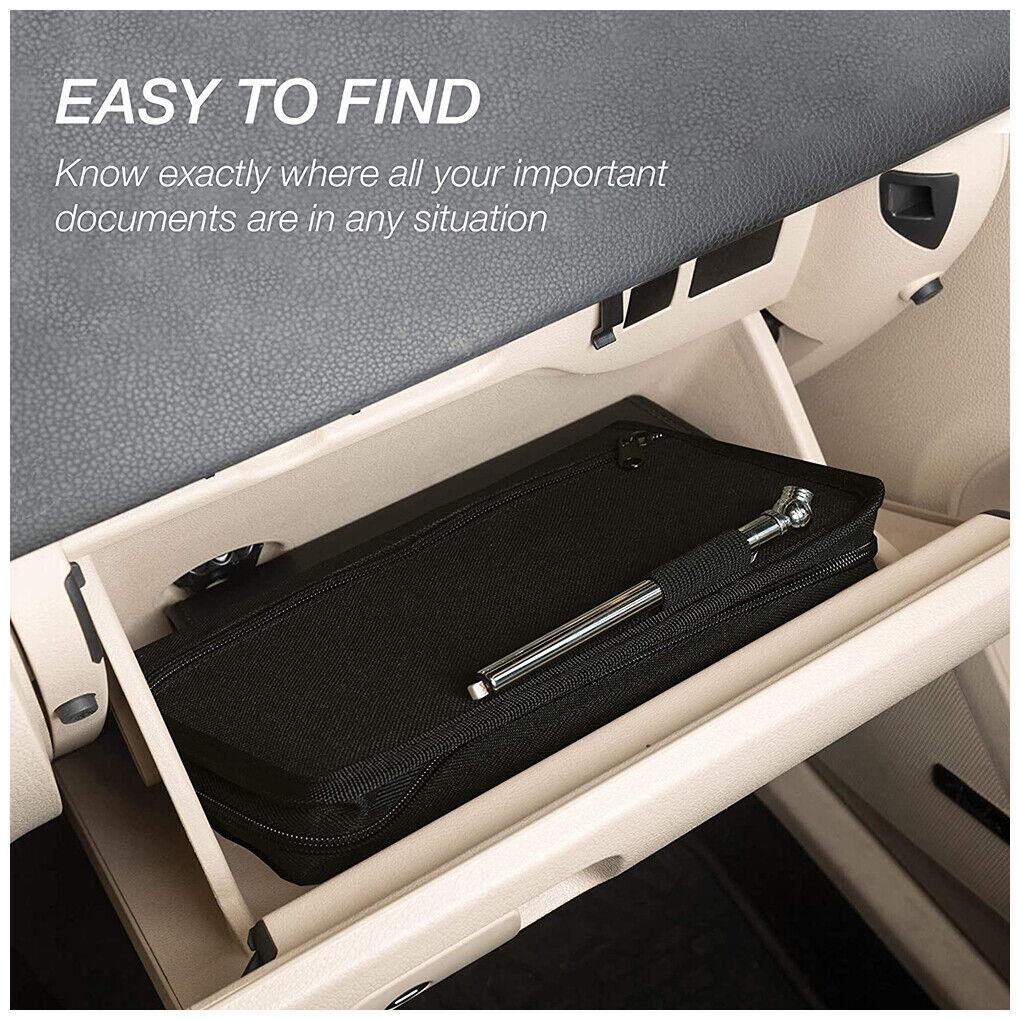 Органайзер для перчаточного ящика автомобиля из ткани Оксфорд, папка для хранения, многокарманная портативная сумка для хранения документов, принадлежности для хранения в салоне автомобиля