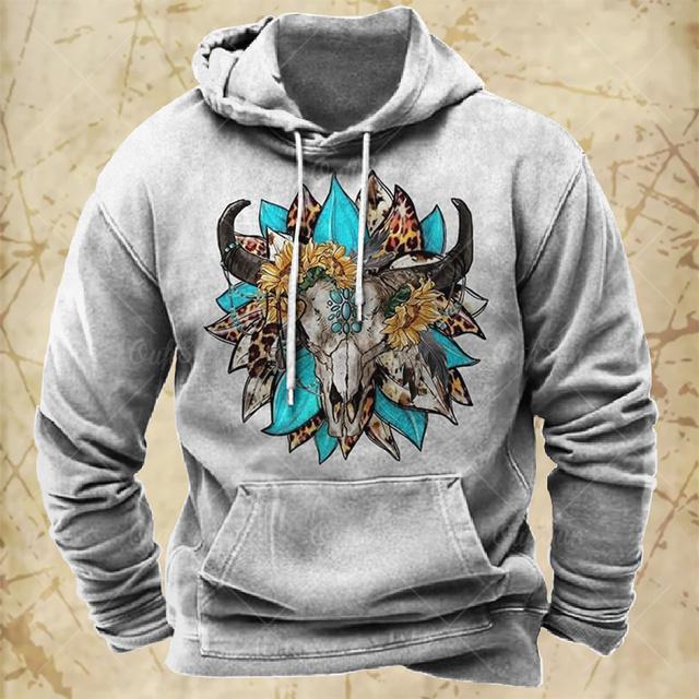 Толстовки для мужчин Y2k Golf Camping Casual cowboy Long Sleeve Autumn Fashion Hooded 3D Printed Loose Oversize