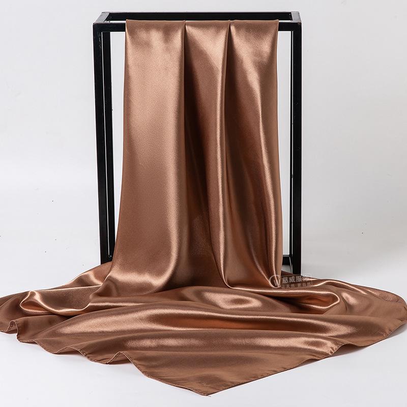 Весна/лето Новый женский шелковый шарф 90 * 90 см Имитация шелкового твила квадратный шарф Модный принт большой квадратный шарф профессиональный шарф