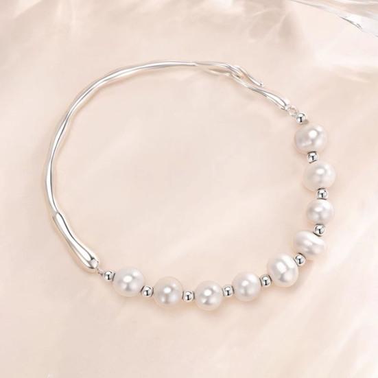 Женский браслет из искусственного жемчуга, гладкие бусины, полубраслет, полубраслет, звено, пэчворк, наручные украшения для выпускного вечера, ежедневные подарки