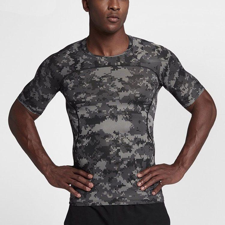 Nike Футболки Мужские Камуфляж Круглый вырез Средняя Прямой крой 828177-037