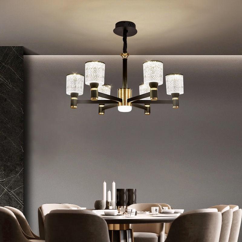 Скандинавский современный минималистичный светильник для гостиной, столовой, светильник для спальни, европейское роскошное атмосферное освещение, домашнее освещение