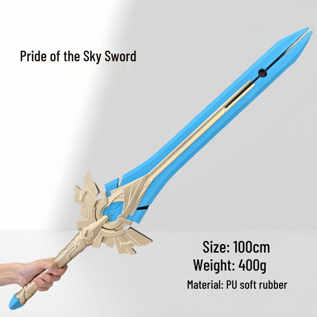 Genshin Impact Raiden Shogun Safe PU Prop: Wind Edition Toy Weapon