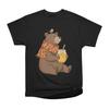 Мужские повседневные рубашки с коротким рукавом HONEY BEAR Футболки Оверсайз футболки