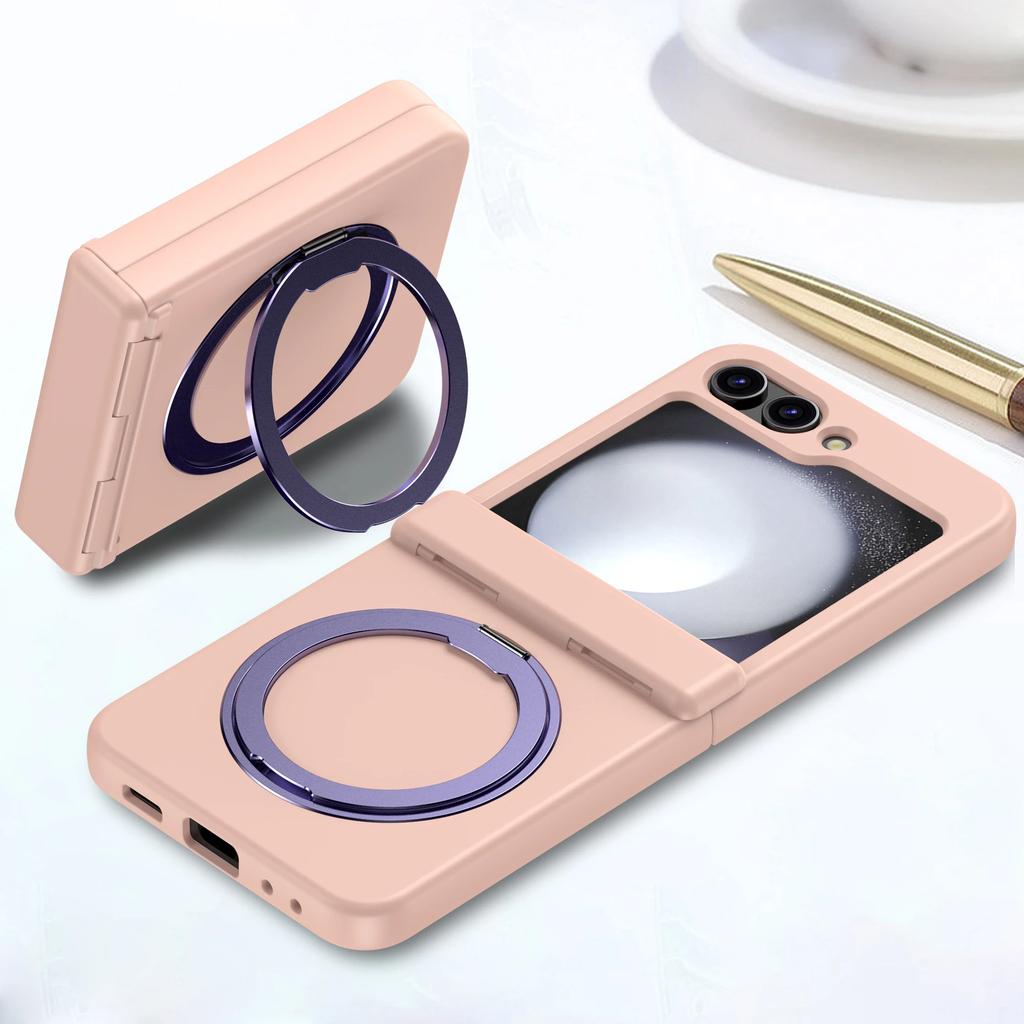 Однотонный магнитный жесткий чехол Magsafe для Samsung Galaxy Z Flip 7 FE 6 5, противоударный защитный чехол-броня