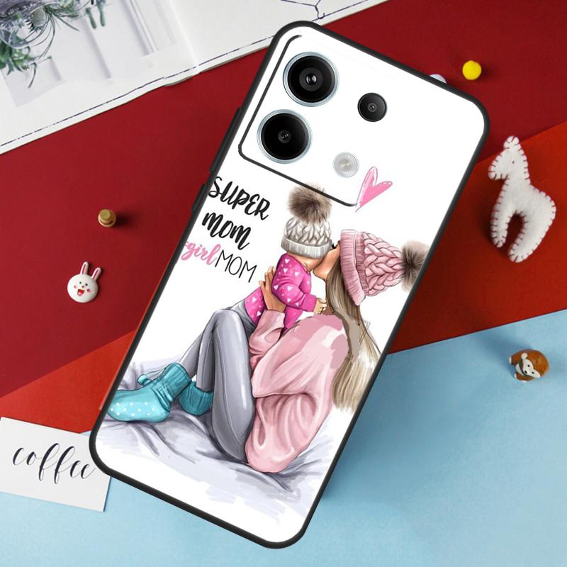 Fashion Super Mom Case For Xiaomi Redmi 12 13C 12C 10C 9C Redmi Note 13 9 10 11 12 Pro 9S 10S 11S 12S Cover