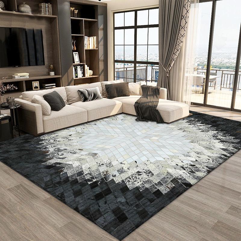 Imitation Animal Cowhide Washable Carpet Home Decoration Zebra Pattern Living Room Carpets Bedroom Bedside Sofa Rug Porch Mat