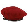 Army Beret Hat Wool Basque Beret Military Hat Monty Beret Red Men's Women's (L (approx. 57.5cm))