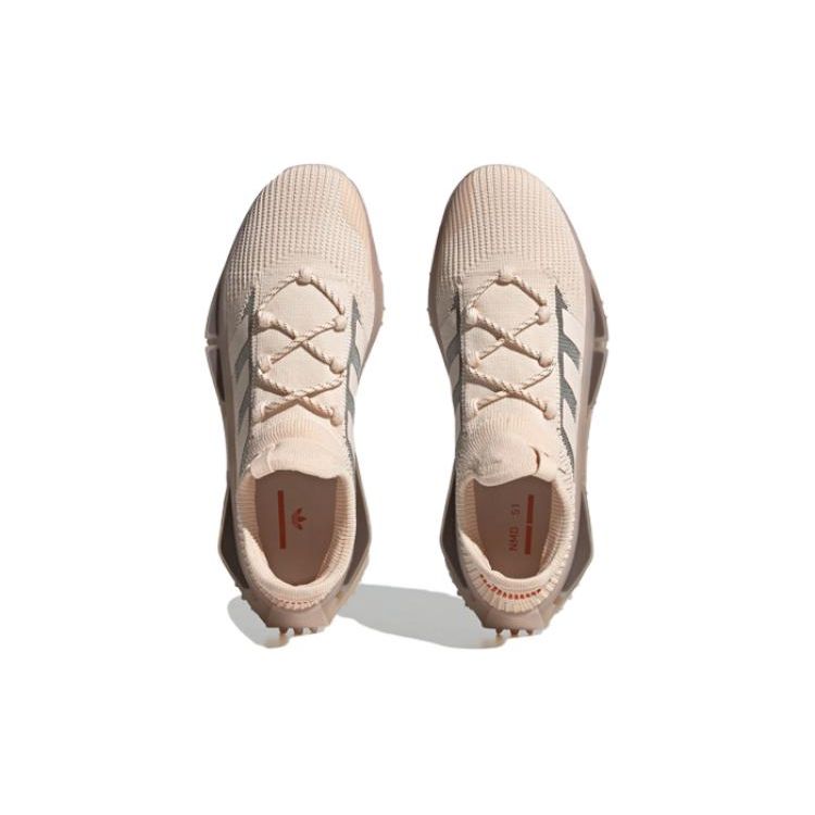 adidas Кроссовки унисекс NMD_S1 Wonder Taupe кремово-оранжевые ID1653